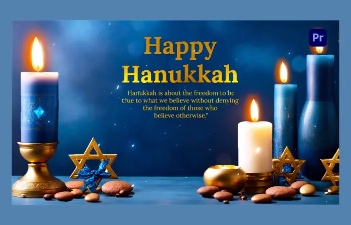 Creative 3D Hanukkah Blessings Greetings Slideshow